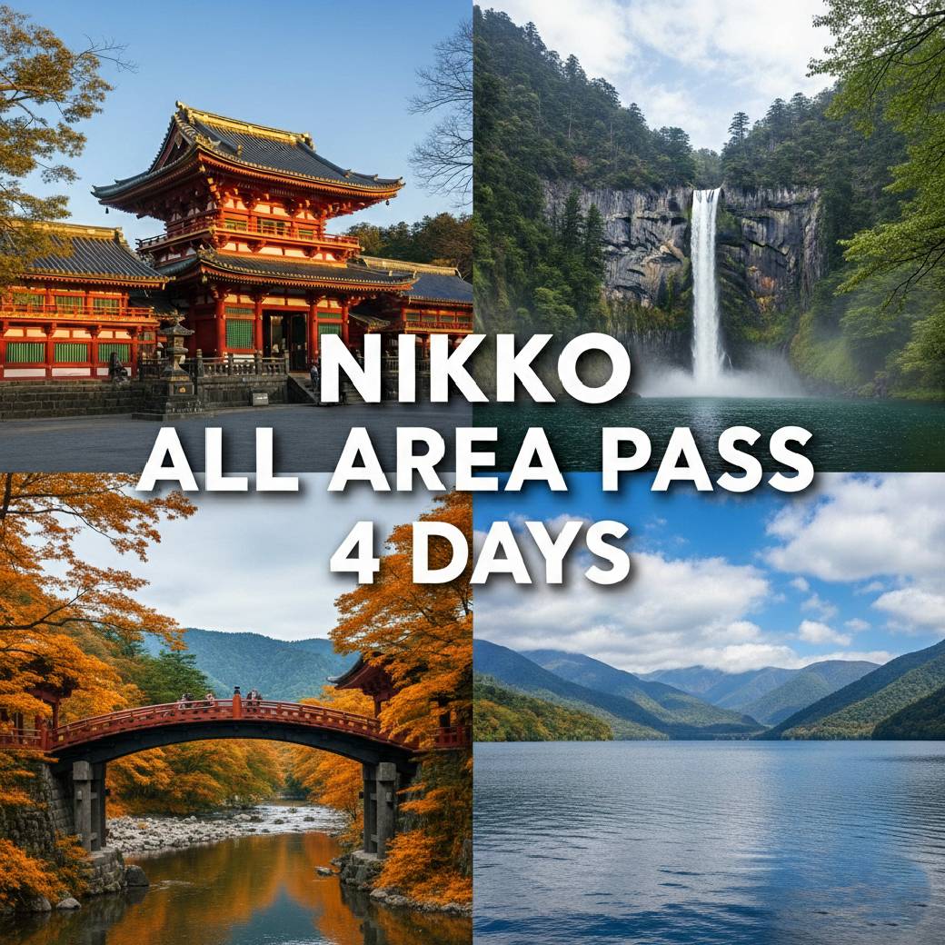Nikko All Area Pass 4 Day สามารถเพลิดเพลินได้ทั้งในบริเวณศาลเจ้าและวัดที่เป็นมรดกโลก　
ตลอดจนบริเวณคินุกาวะออนเซ็นและโอคุนิกโก้ เช่น ทะเลสาบชูเซ็นจิ