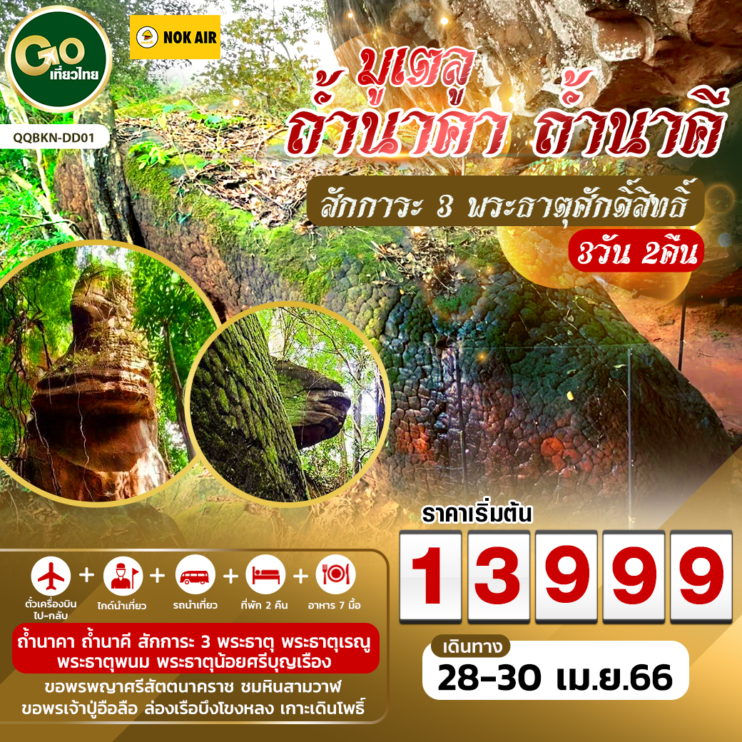 • ถ้ำนาคา  • ถ้ำนาคี
สักการะ 3 พระธาตุ  • พระธาตุเรณู • พระธาตุพนม
• พระธาตุน้อยศรีบุญเรือง
• ขอพรพญาศรีสัตตนาคราช • ชมหินสามวาฬ
• ขอพรเจ้าปู่อือลือ ณ ตำหนักปู่อือลือ  
• ล่องเรือบึงโขงหลง เกาะดอนโพธิ์