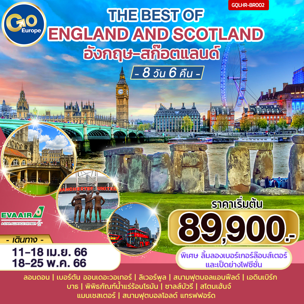 ลอนดอน | เบอร์ตัน ออนเดอะวอเทอร์ | สนามฟุตบอลแอนฟีลด์ | เอดินเบิร์ก | แมนเชสเตอร์ | Bicester Village outlet | พิพิธภัณฑ์น้ำแร่ร้อนโรมัน |สโตนเฮ้นจ์ |สนามฟุตบอลโอลด์ แทรฟฟอร์ด