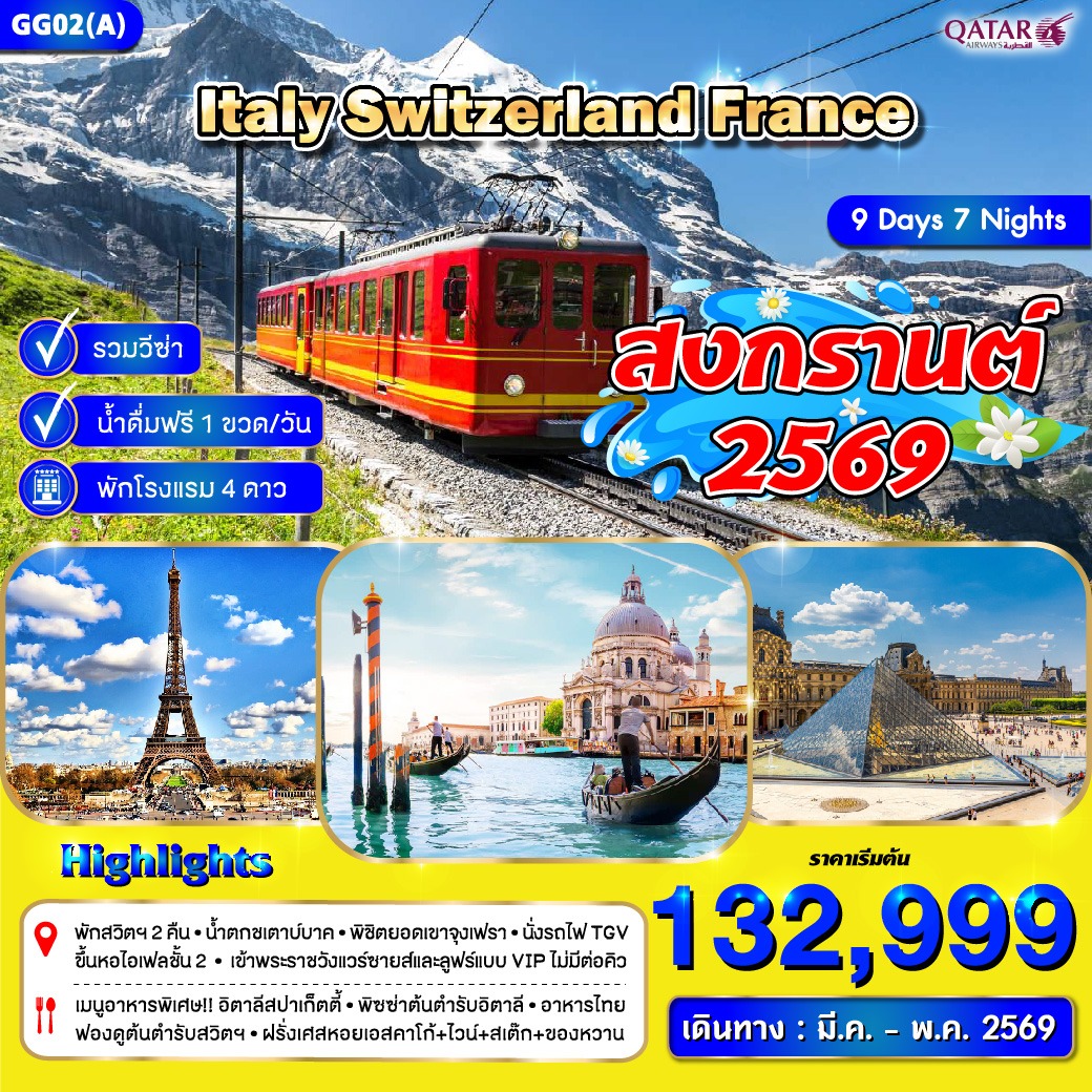 มหาวิหารเซนต์ปีเตอร์  | สนามกีฬาโคลอสเซียม  | หอเอนปิซ่า 1 ใน 7 สิ่งมหัศจรรย์ของโลก | เที่ยวเกาะเวนิส | เที่ยวมิลาน 